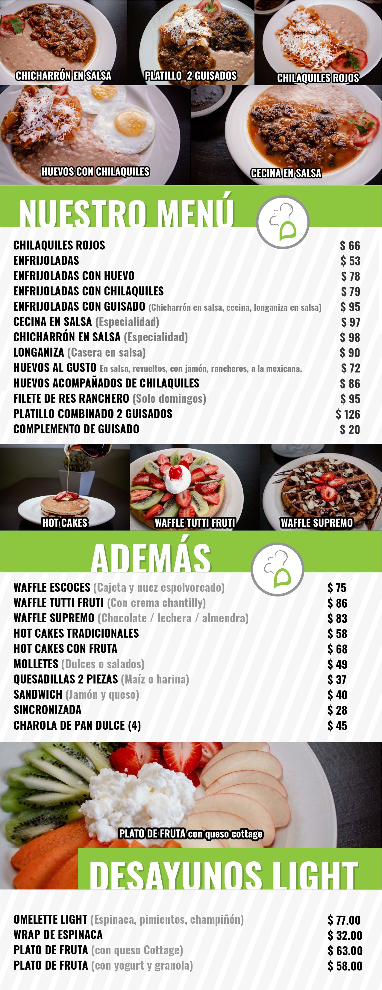 Menú Digital Desayuno Express 2026