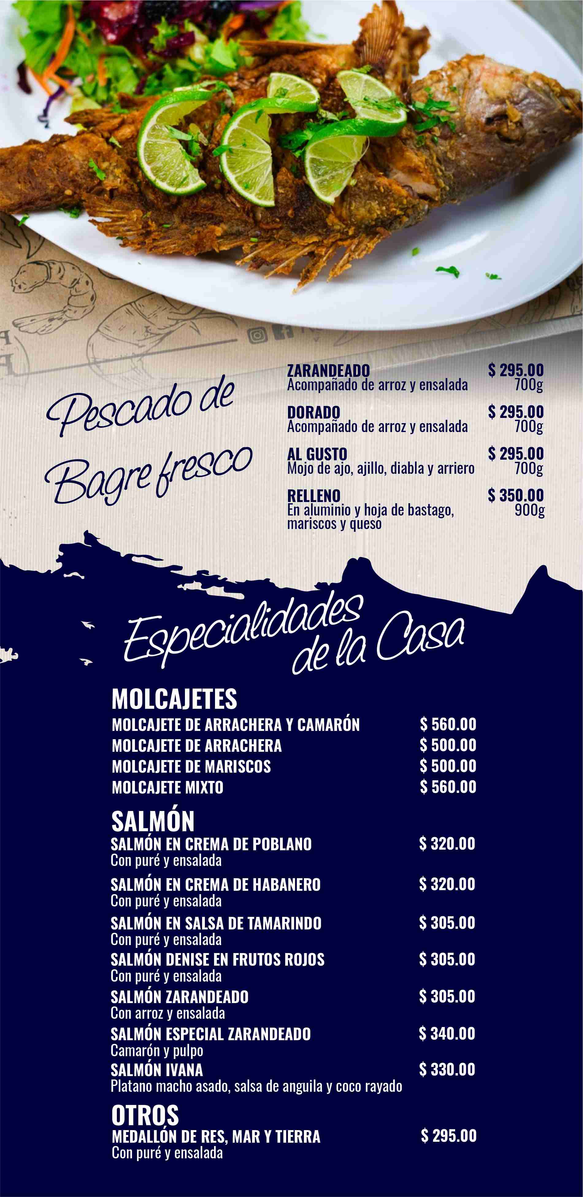 Menú digital El Perla Negra 2026