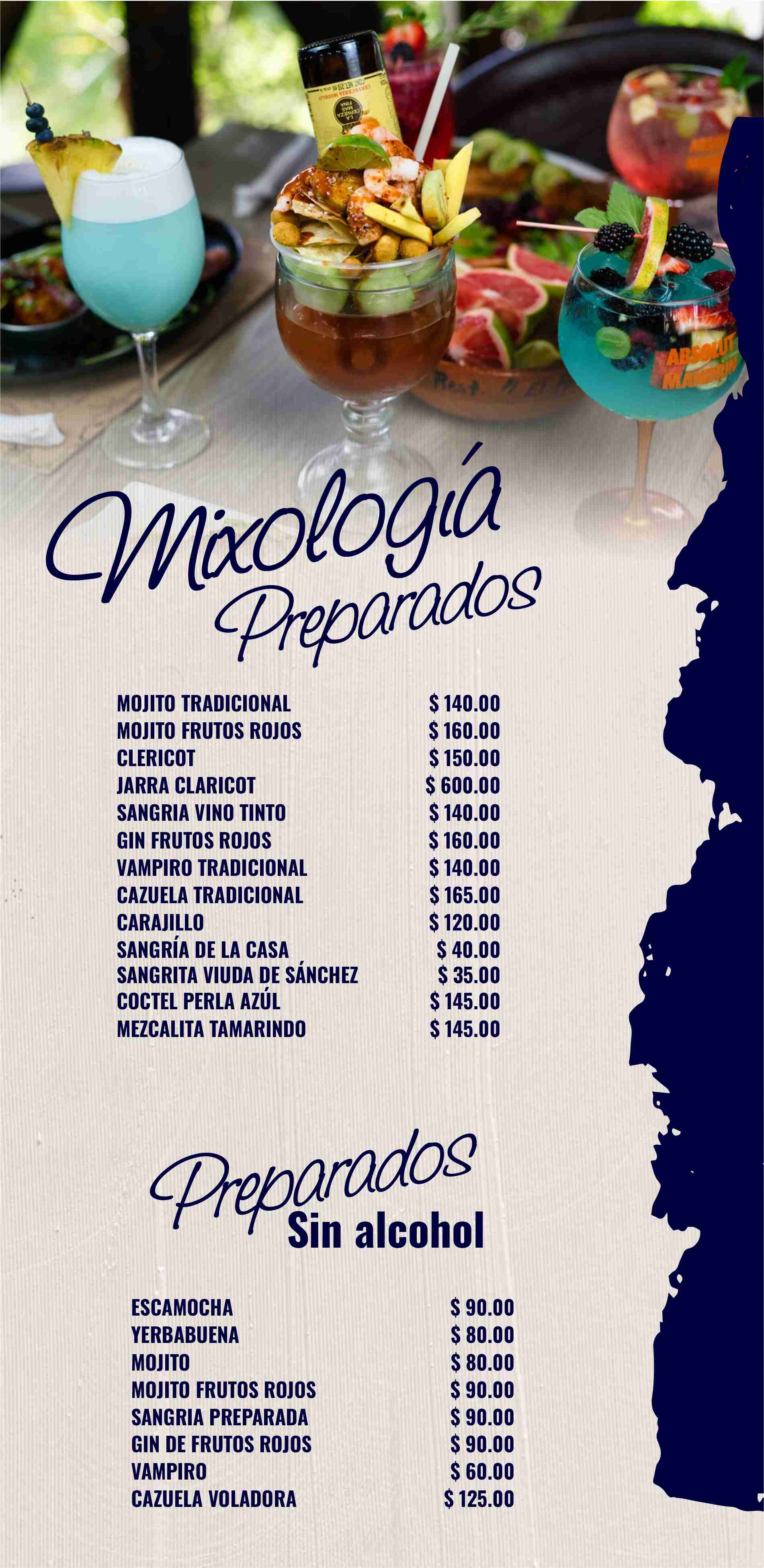 Menú digital El Perla Negra 2026