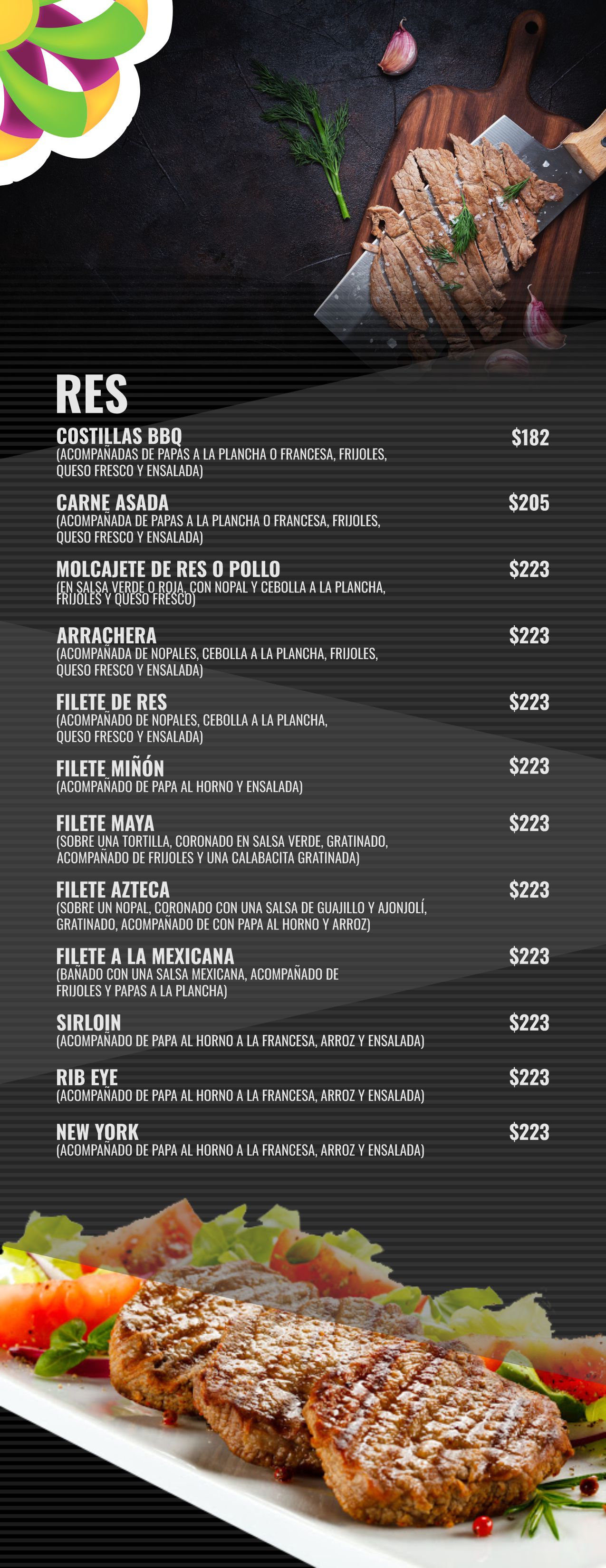 Las Flores Restaurante | Menú digital