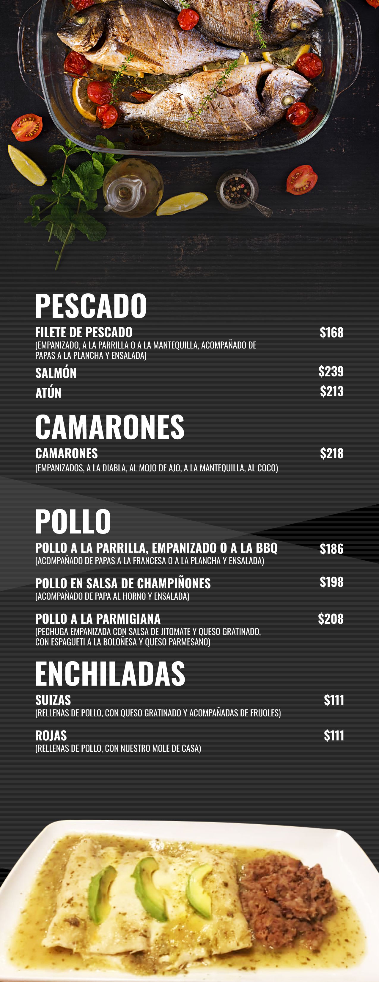 Las Flores Restaurante | Menú digital