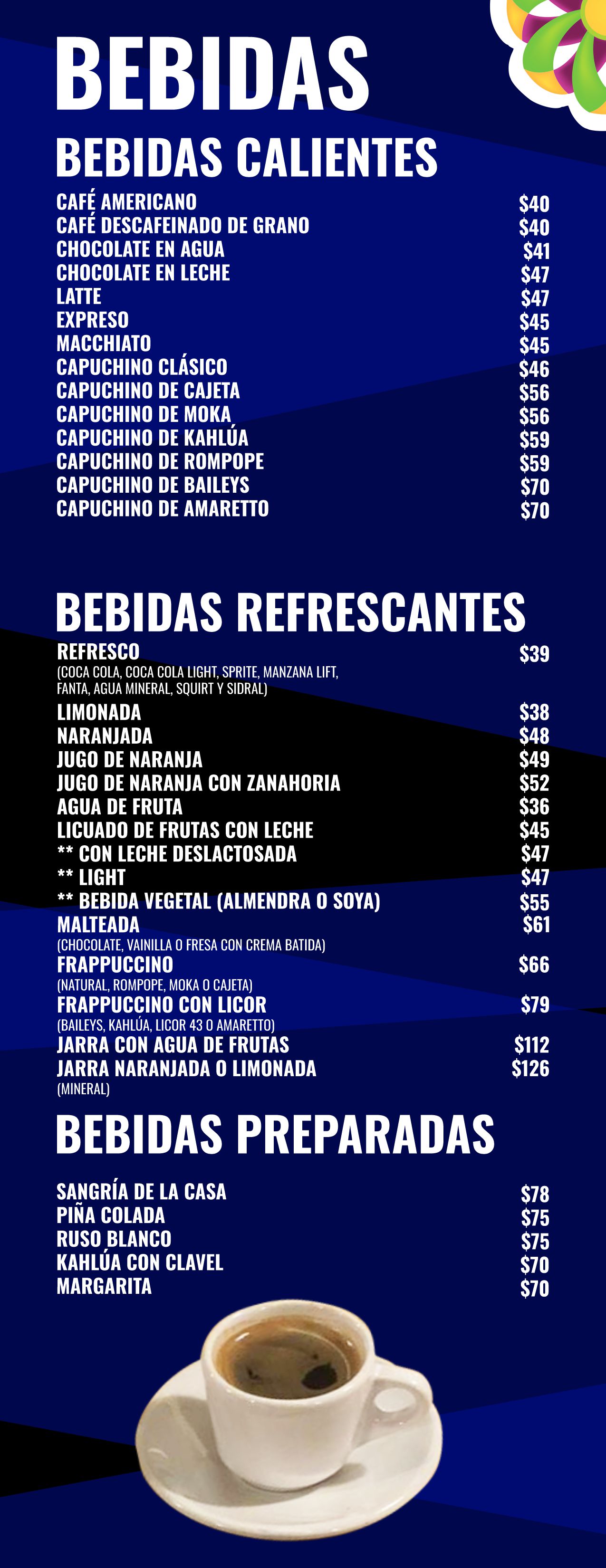 Las Flores Restaurante | Menú digital