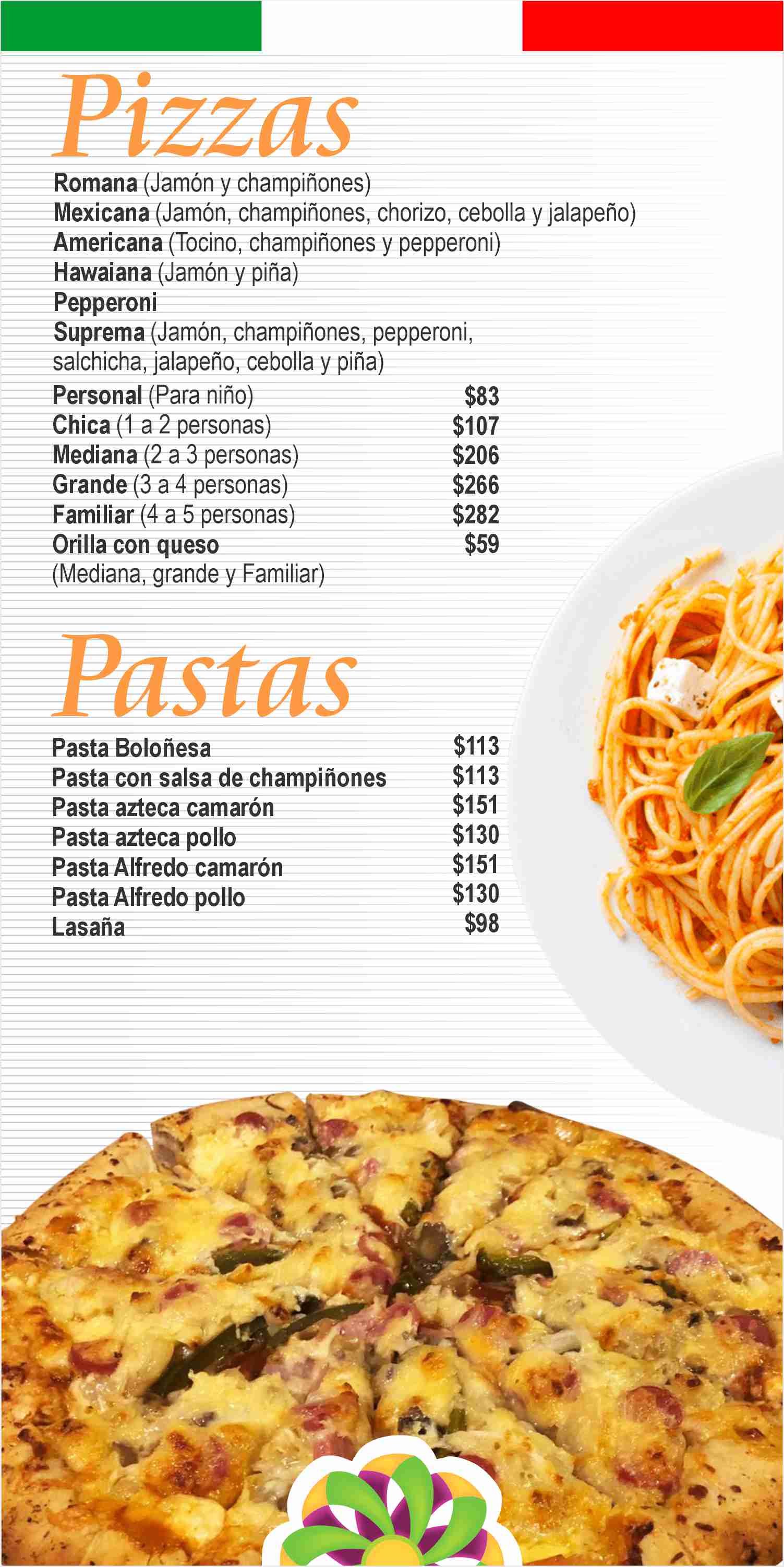 Las Flores Restaurante | Menú digital