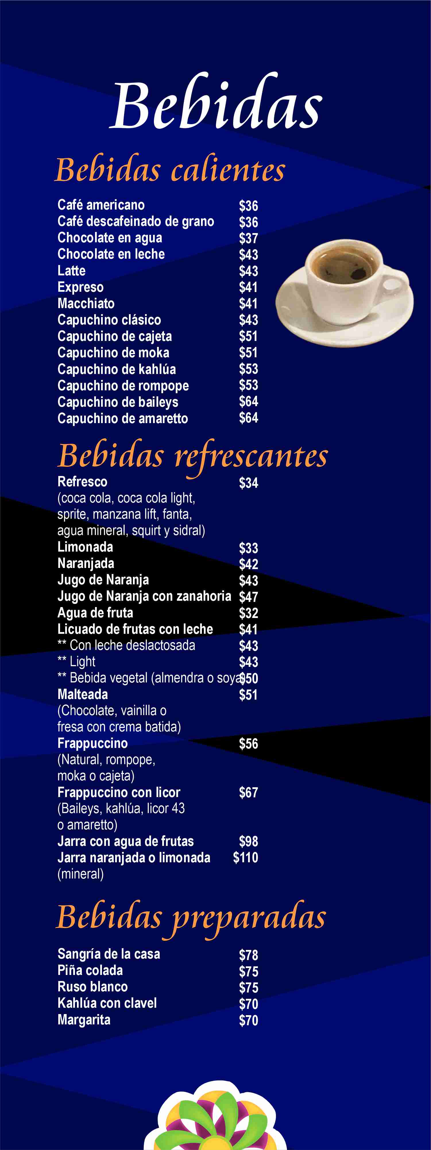 Las Flores Restaurante | Menú digital