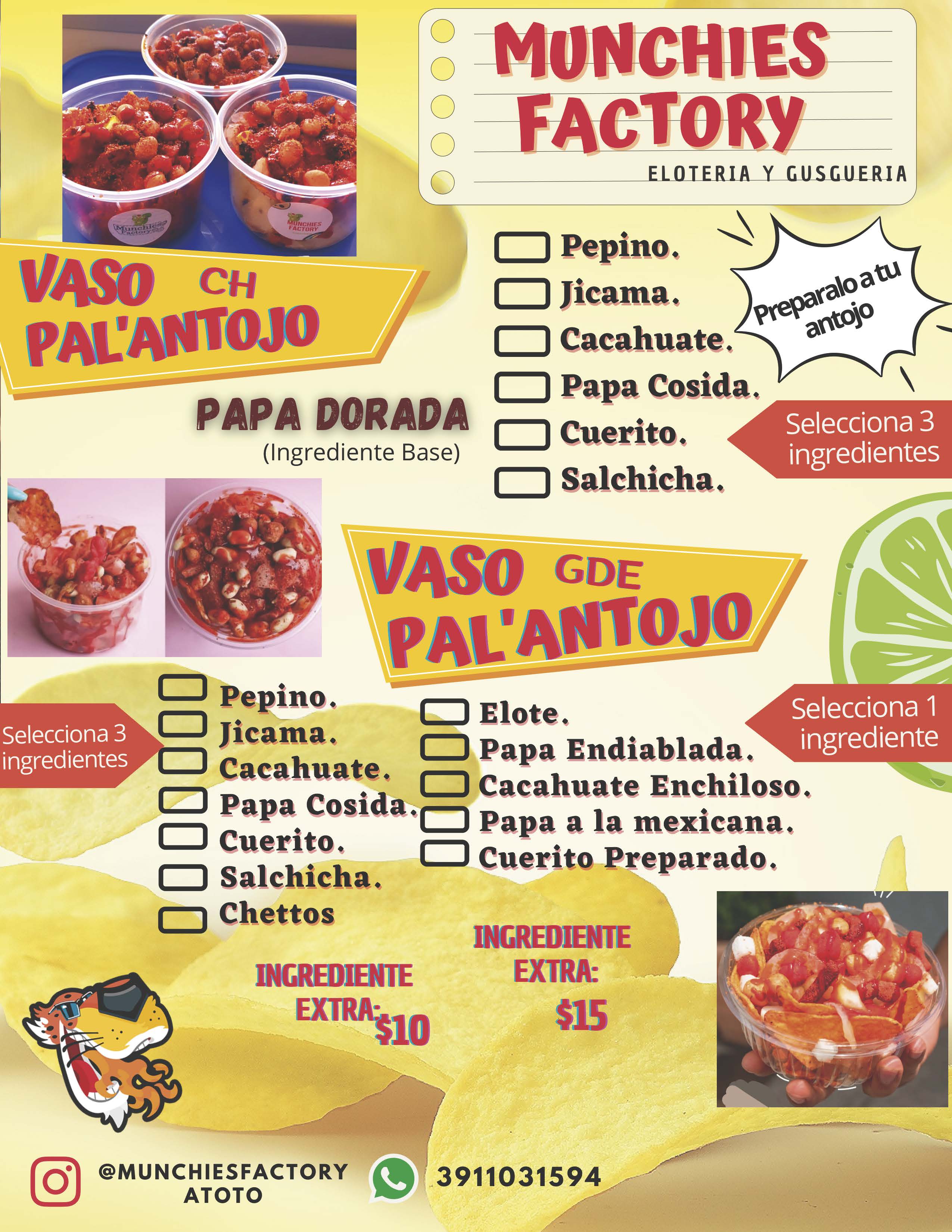 munchiesfactory menudigital23 alimentos