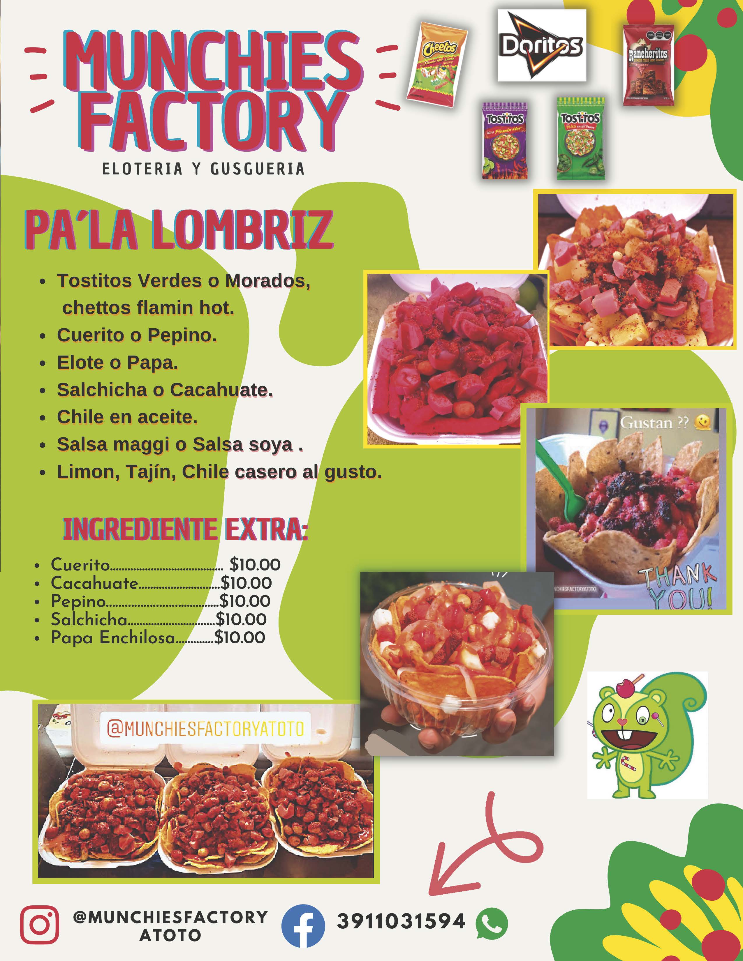 munchiesfactory menudigital23 alimentos