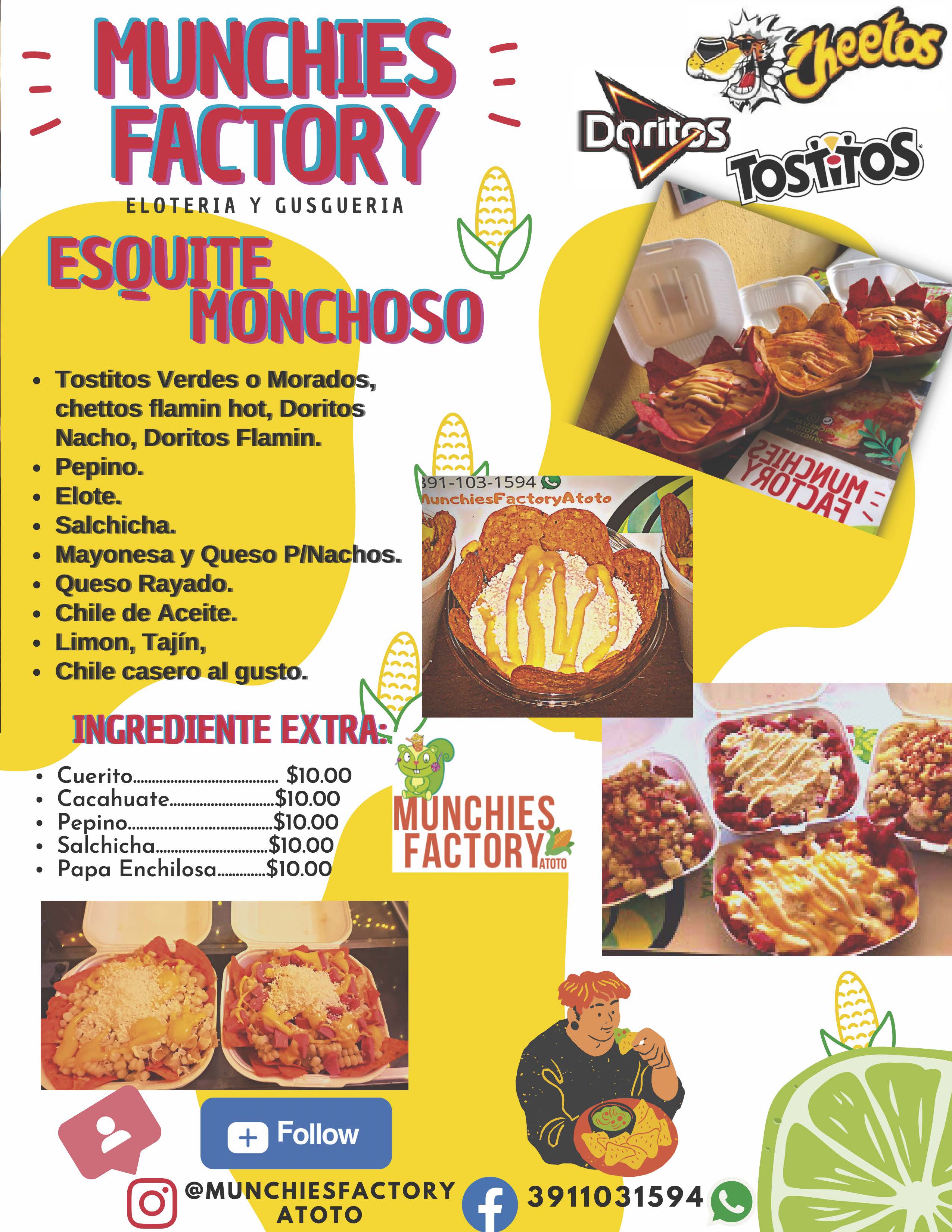 munchiesfactory menudigital23 alimentos