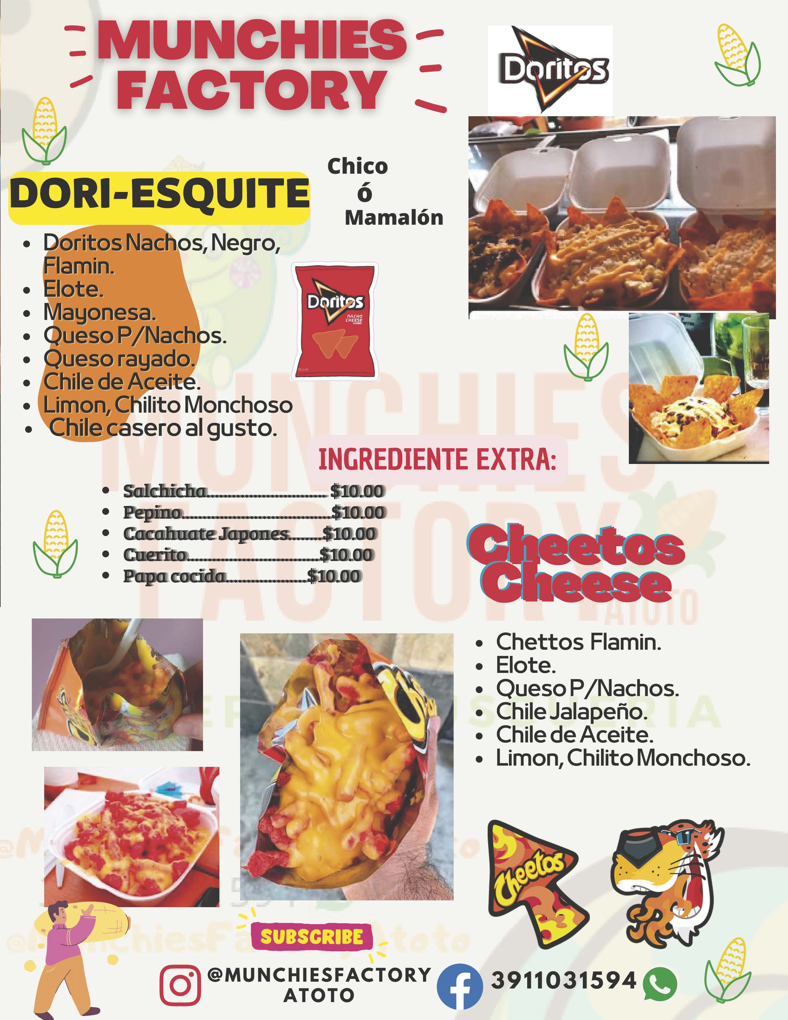 munchiesfactory menudigital23 alimentos