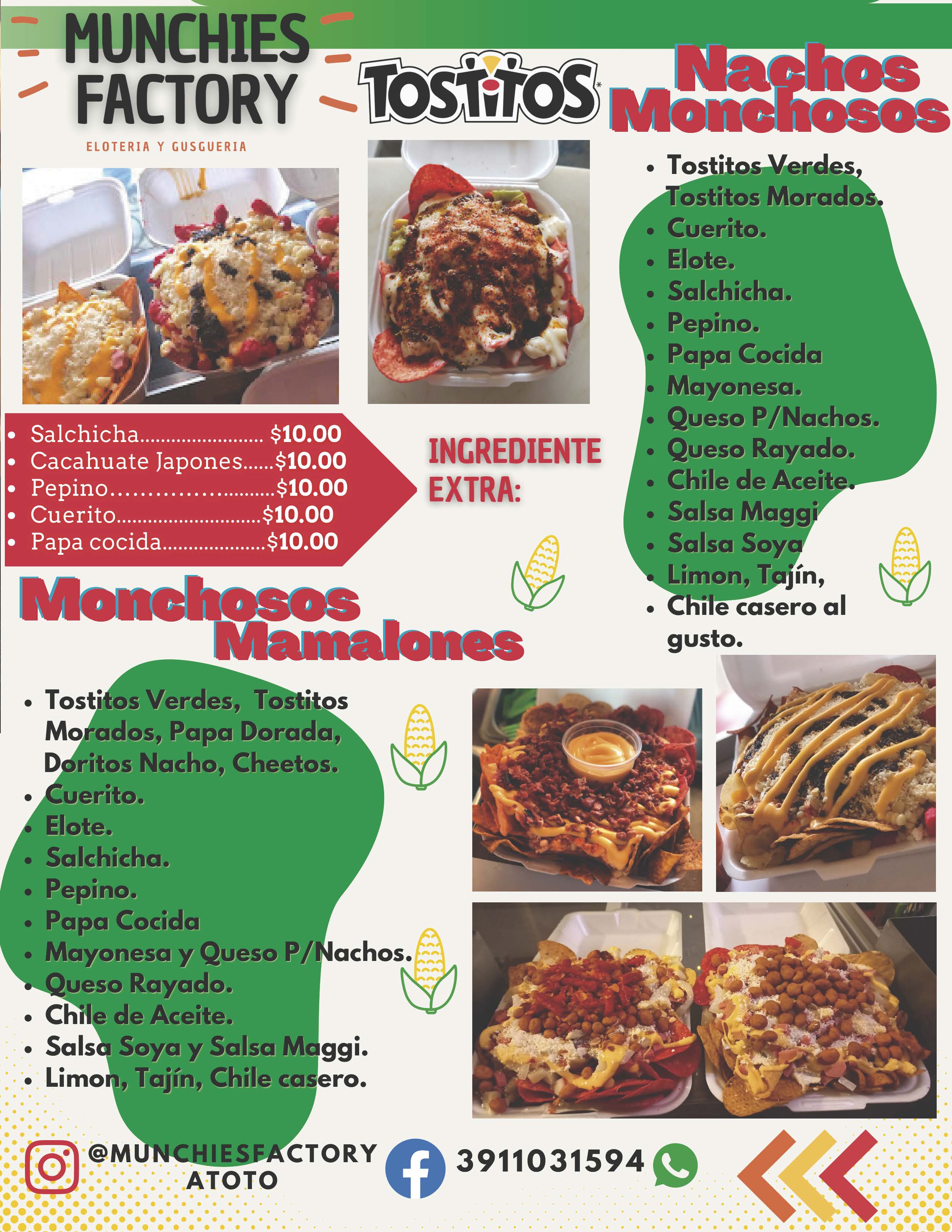 munchiesfactory menudigital23 alimentos