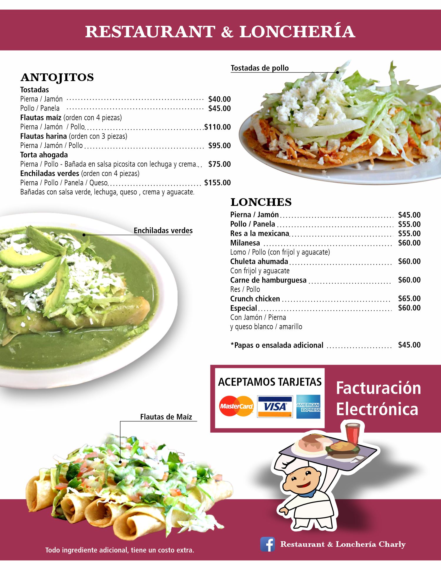 menu digital charly 2025