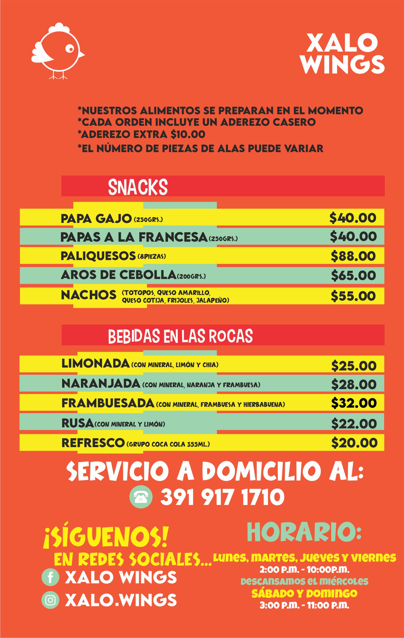 menudigital xalowings